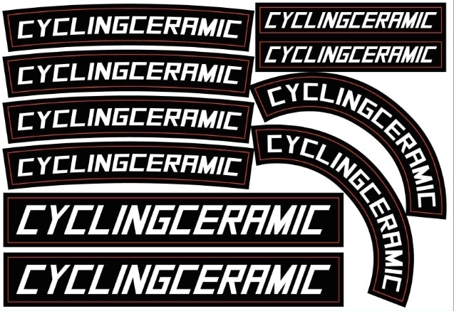 CyclingCeramic Sticker sheet