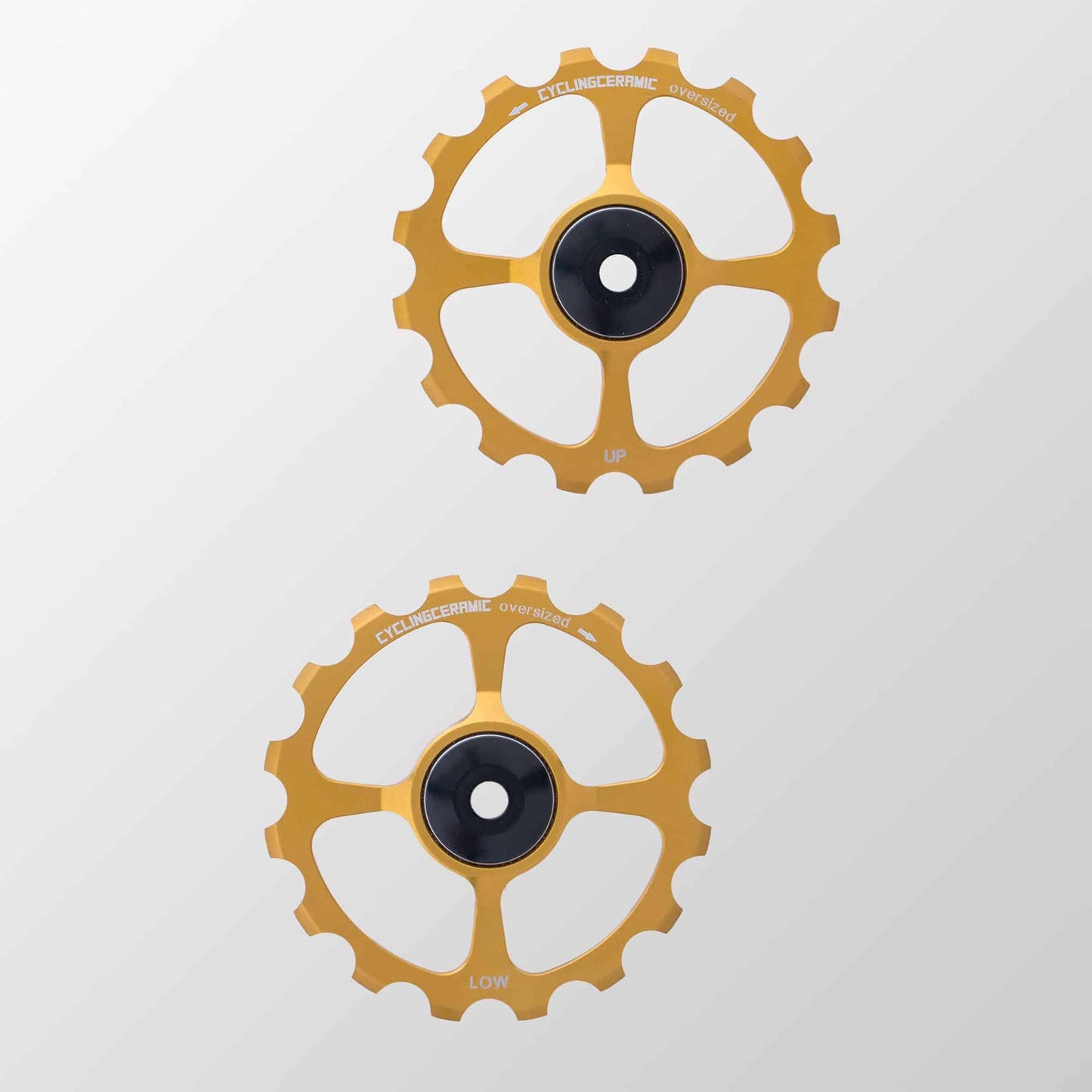 Oversized Pulley wheels 16T Gold