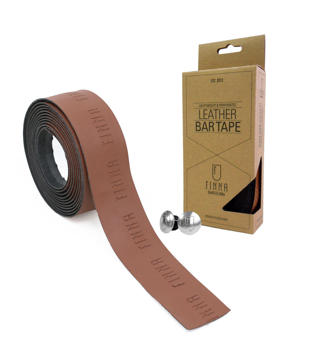 Finna Brown Leather Bar Tape