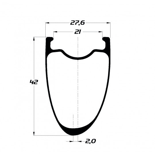 DUKE Baccara 36 SLR2 -levy (Carbon-700C) - alkaen 1332 g