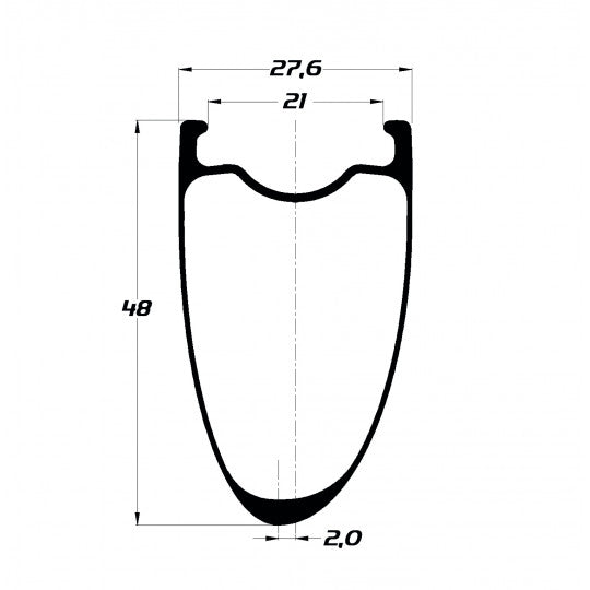 DUKE Baccara 36 SLR2 -levy (Carbon-700C) - alkaen 1332 g