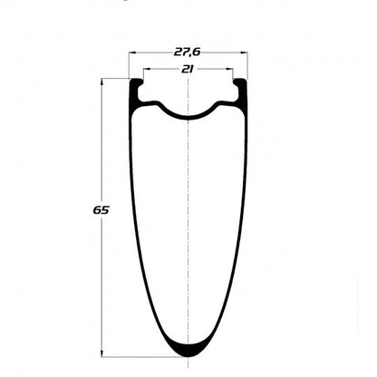 DUKE Baccara 36 SLR2 -levy (Carbon-700C) - alkaen 1332 g